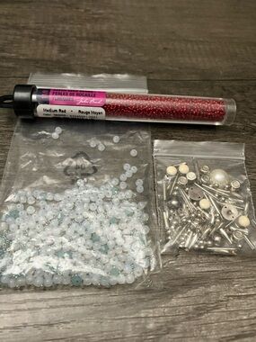 Massive beads bundle, beading jewelry making, seed beads, multi faceted, pearls